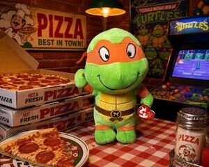 Ty Beanie Buddies Michelangelo TMNT Plush 10” 2017 MWMT w/ Hang Tag